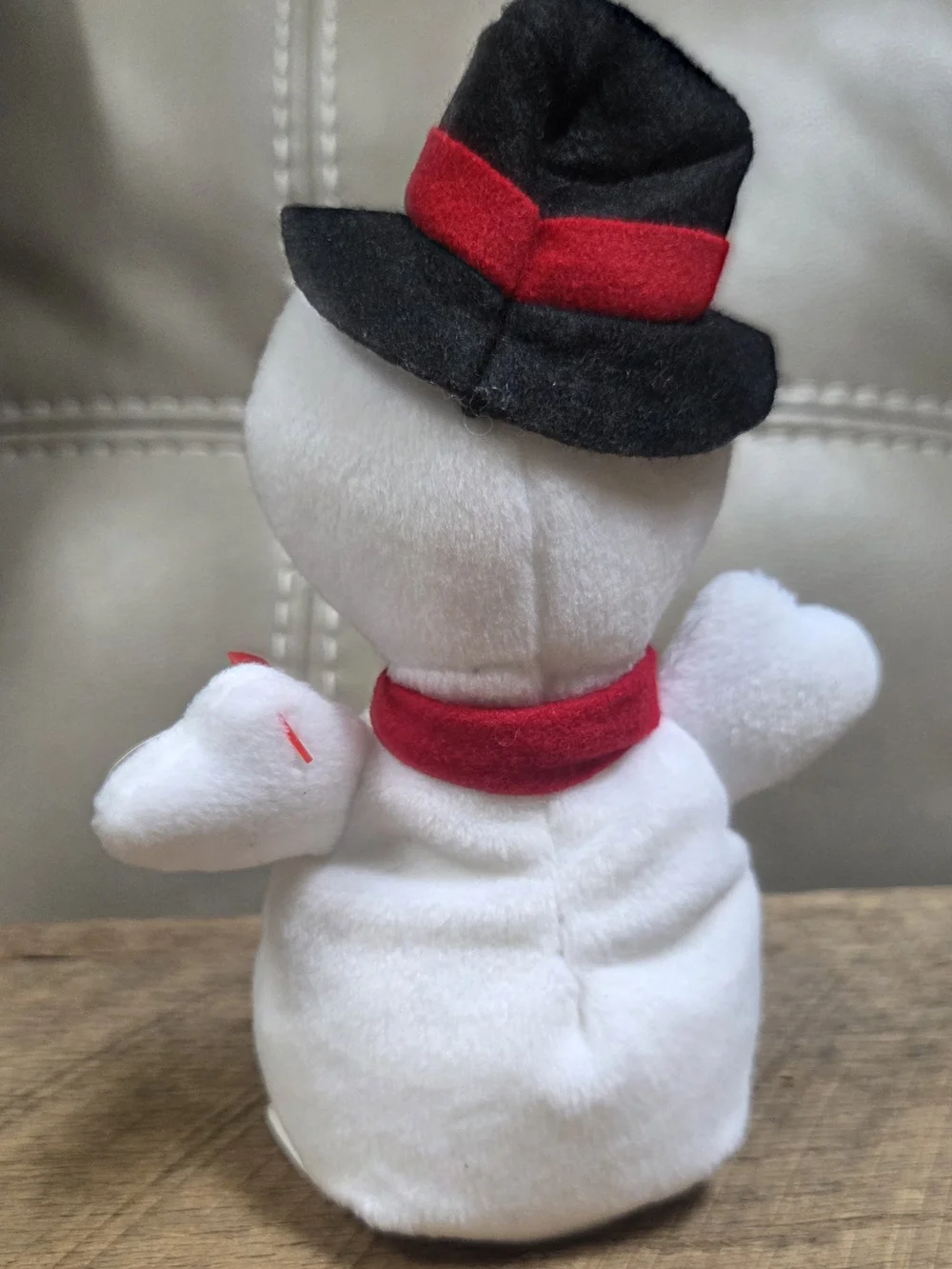 Vintage 1996 Collector Ty Plush Snowman ~ Bin Q